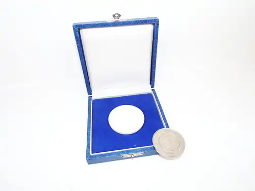 Porzellan Medaille 25 Jahre VEB BMK Kohle und Energie 1984 Metall Plakette