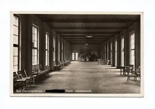 Ak Foto Bad Charlottenbrunn Halle 1939 Jedlina-Zdrój Polen