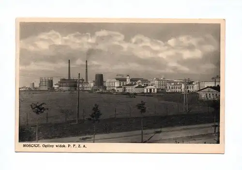 Ak Mościce Ogolny widok P. F. Z. A. 1938 Industriegebiet Tarnów Polen