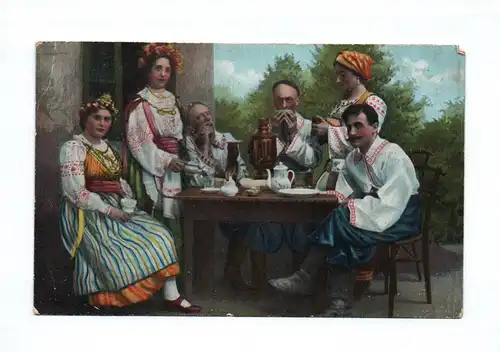 Ak Kleinrussische Typen Typy malorossyjsskie Malorossianisch Ukraine