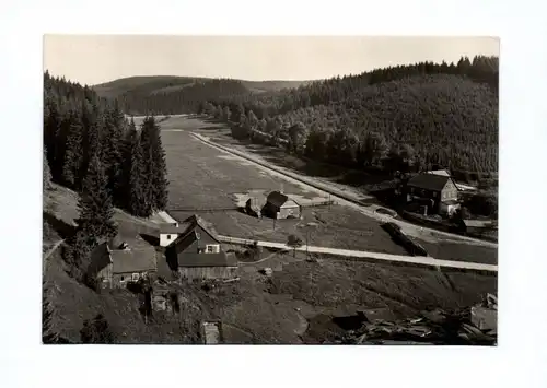 Ak Foto Cossebaude Dresden 1971 DDR Häuser Wald