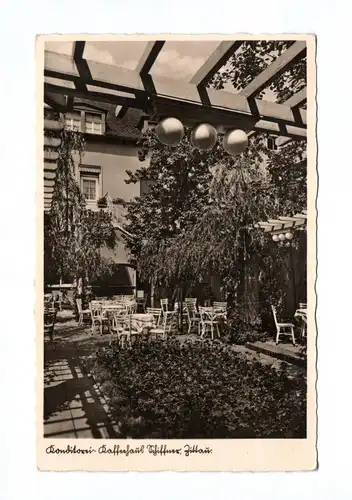 Ak Konditorei Kaffeehaus Schiffner Zittau Echtfoto um 1930
