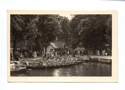 Ak Kahnabfahrtsstelle in Lübbenau Spreewald