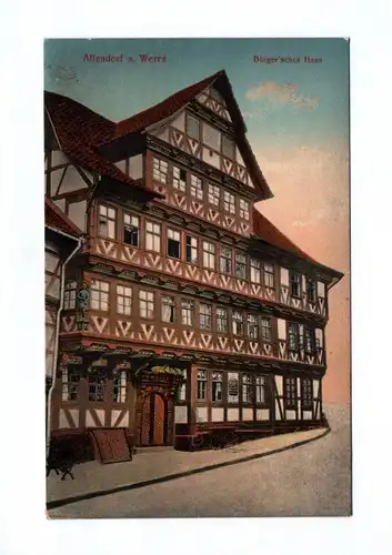 Ak Allendorf Werra Bürgersches Haus Bad Sooden-Allendorf