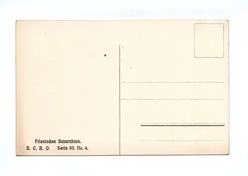 Ak Friesisches Bauernhaus Künstlerkarte