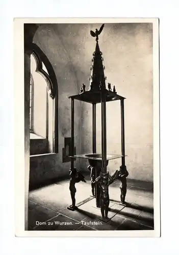 Ak Dom zu Wurzen Taufstein Foto
