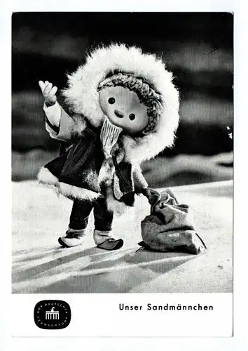 Ak Unser Sandmännchen 1965 DDR Foto Sandmann im Winter