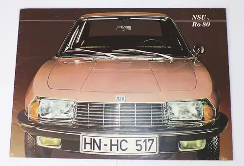 NSU Ro8 Prospekt Auto PKW 1980er youngtimer 