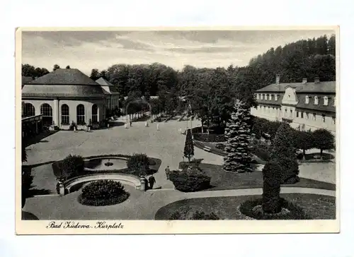 Ak Bad Kudowa Kurplatz Kudowa-Zdrój