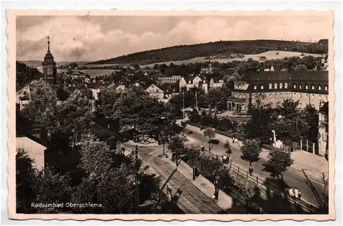 Echtfoto Ak Radiumbad Oberschlema 1933