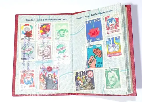 Konvolut FDGB Bücher mit Marken Fundgrube DDR
