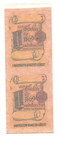 Görlitz Landskron Brauerei Abziehbild 2er Bogen