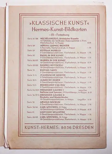 Adrian Ludwig Richter 5 Ak Ansichtskarten Mappe 1968 Vierfarbendruck (H2