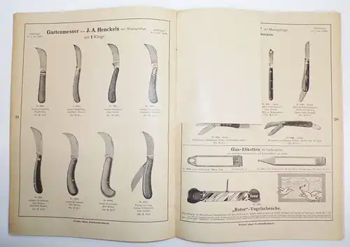Alter Katalog Belaco Garten Werkzeuge Gießkannen 1931 
