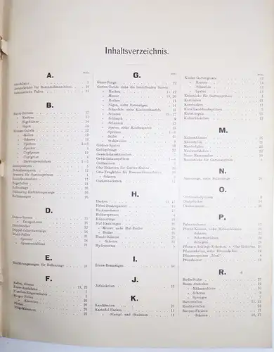 Alter Katalog Belaco Garten Werkzeuge Gießkannen 1931 