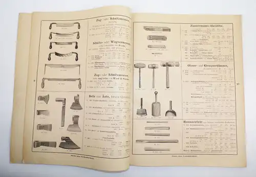 Belaco Katalog Werkzeuge 1925 Hobel Ziehmesser Lötlampe Zangen