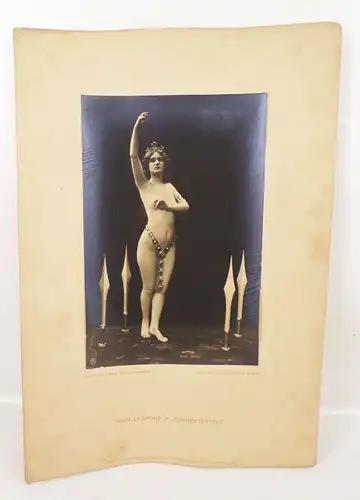 Fotografie Olga Desmond Akt Tänzerin Schwertertanz Nude naked 1908