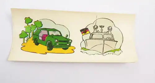 Alte Abziehbilder Trabant Kübelwagen Motorschnellboot NVA Volksarmee DDR