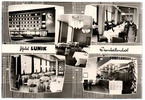Ak Eisenhüttenstadt Hotel Lunik 1965 DDR