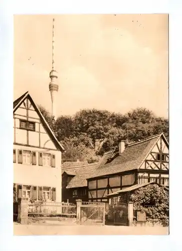 Ak Dresden DDR 1969 Wachwitz Fernsehturm