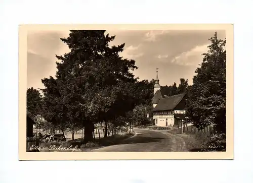 Ak Foto Eibe in Lückendorf Zittauer Gebirge DDR 1953 Kirche