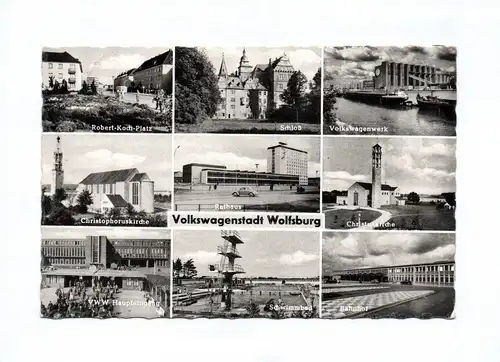 Ak Volkswagenstadt Wolfsburg Volkswagenwerk 1958 Christuskirche