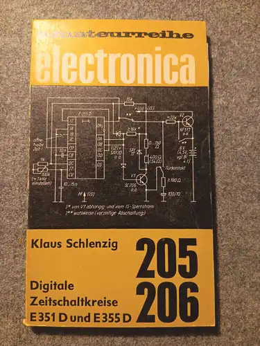 Taschenbuch 205 206 Amateurreihe Electronica Digitale Zeitschaltkreise E 351 D u