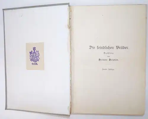 Die Feindlichen Brüder Geschichtliche Erzählung 1894 Hermann Hirschfeld Spamer