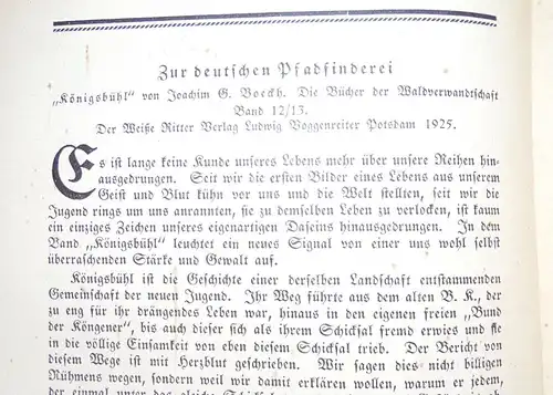 Der Weisse Ritter Eine Führerzeitung 5 Band Beiblätter 4 Lieferung Pfadfinder