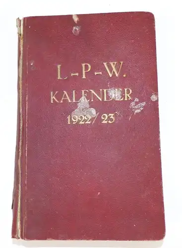 Langbein Pfanhauser Werke 1922 1923 Reklame Kalender