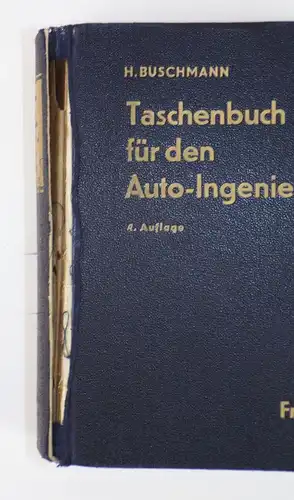 Taschenbuch für den Auto Ingenieur 1942 Buschmann