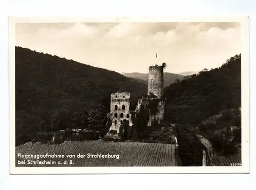 Ak Flugzeugaufnahme von der Strahlenburg bei Schriesheim