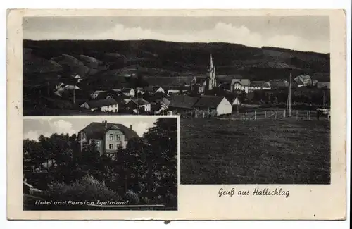 Ak Gruß aus Hallschlag Hotel und Pension Igelmund 1939