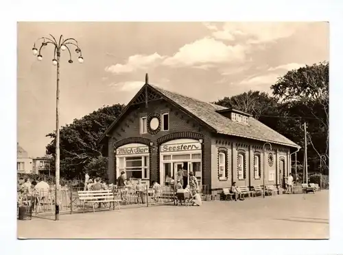 Ak Ostseebad Graal Müritz Milchbar Seestern 1970