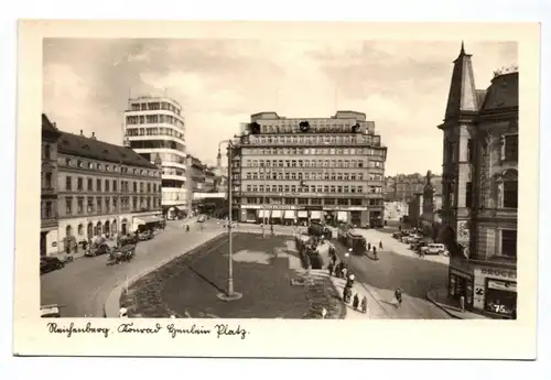 Ak Reichenberg Konrad Heinlein Platz Liberec Tschechien Hauptstadt Sudetengau