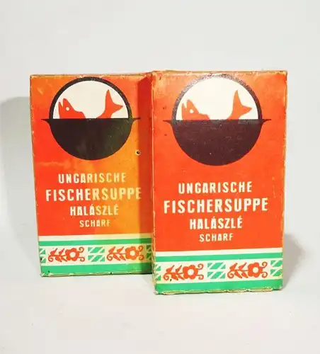 DDR Ungarische Fischsuppe Brühwürfel Scharf Unbenutzt Halaszle Original Sammler