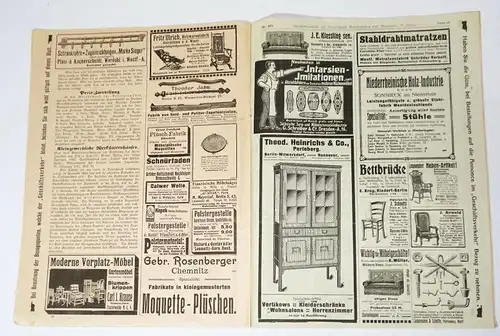 Geschäftsverkehr Möbel Fabriken Anzeiger 1912 Zeitung