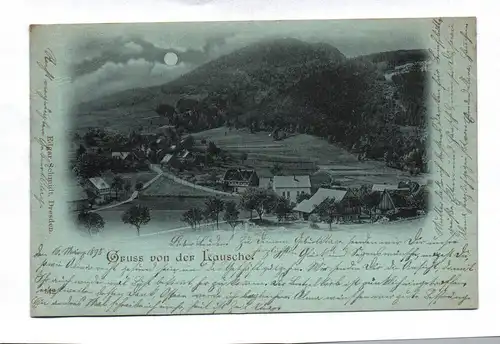 Ak Gruß von der Lausche Postkarte 1898