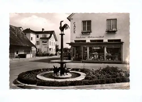 Ak Immenstadt Bodensee Cafe Backerei Lebensmittel 1962 Allgäu