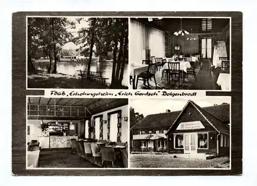 Ak FDGB Erholungsheim Erich Gentsch Dolgenbrodt DDR 1966