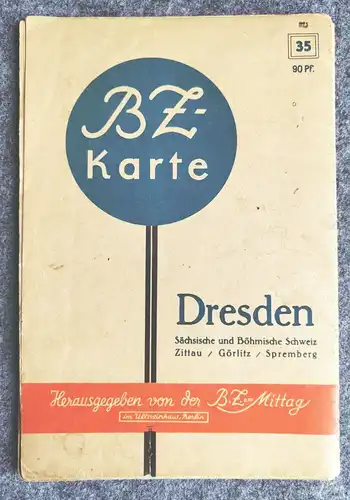 BZ Karte 35 Dresden Sächsische und Böhmische Schweiz Bautzen