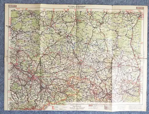 BZ Karte 35 Dresden Sächsische und Böhmische Schweiz Bautzen