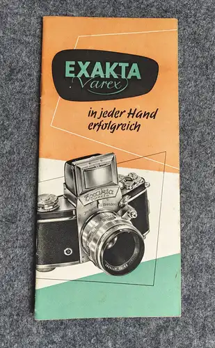 Exakta Varex Prospekt 1957 in jeder Hand erfolgreich