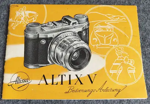 Altix V Altissa Bedienungsanleitung Kamera 1956 Camera Werk Dresden