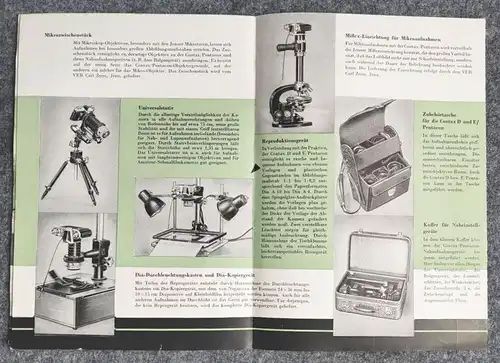 Kamera Zubehör Prospekt 1955 Drogerie Strauch und Kolde Bautzen