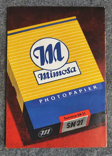 VEB Mimosa Dresden Photopapier Luxus Promosa LN1 Prospekt 1954