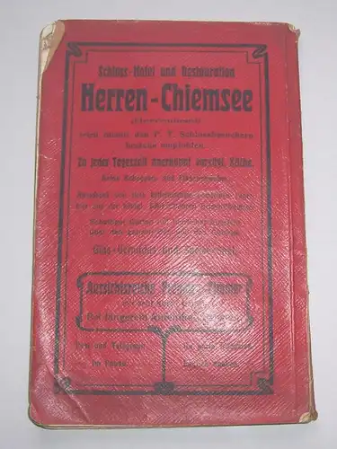 Broschüre Der Chiemsee und das bayerische Königschloss Steinberger 1904