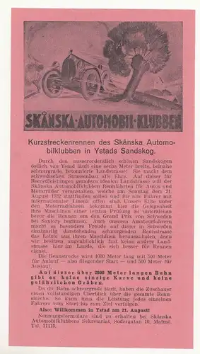 Reise Prospekt - Ystad Schweden Heimstätte der Kultur Modernes Seebad um 1930 !