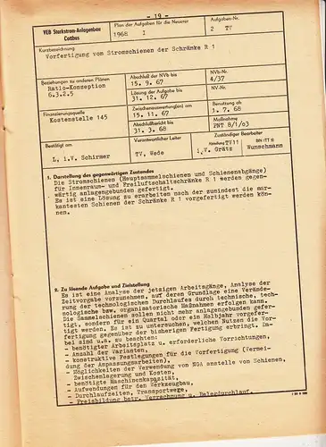 Der Neuerer 1 von 1968 VEB Starkstrom Anlagenbau Cottbus Zeitung