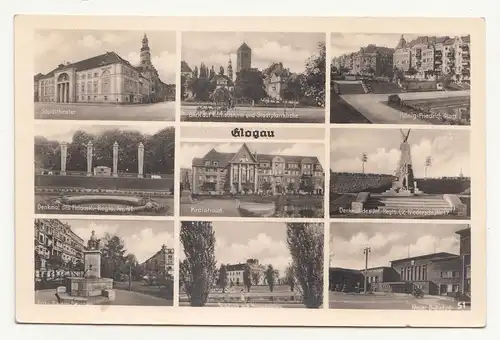 Ak Glogau Głogów Mehrbild Ansichten um 1930  Schlesien polska (A379